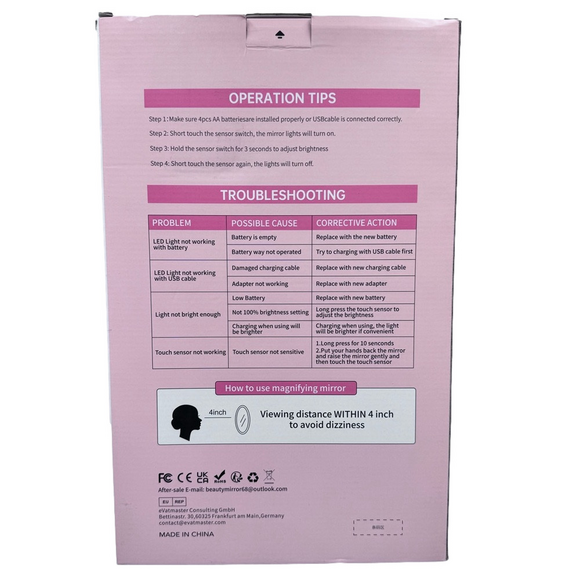 NIB XLarge LED Lighted Vanity Makeup Mirror (X-Large Model) - Picture 3 of 10